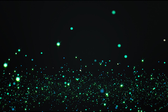 Glowing Particles Motion Background